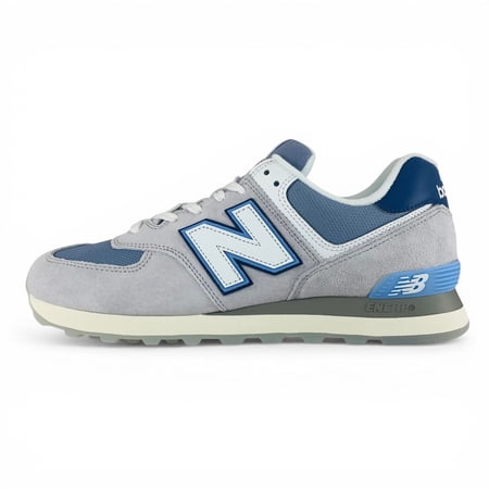 New Balance 574 Pearl Grey NB White Blue Men's Shoes Sneakers U574PGB, Men's U.S. Shoe Size 9.5