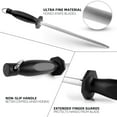 thumbnail image 4 of Knife Sharpener Rod Honing Steel 9.5" Knives Sharpening Stick with Hanging Hook for Kitchen, 4 of 7