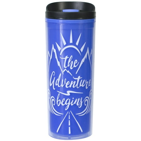 Mainstays 18 Oz. The Adventure Begins Coffee Travel Mug
