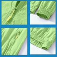 thumbnail image 4 of Vinsonshop Women's Quick Dry Sun Shirt UPF 50+ Lightweight Hoodie Jacket Long Sleeve Sun Protection Cover Up Outdoor Green 3XL, 4 of 8