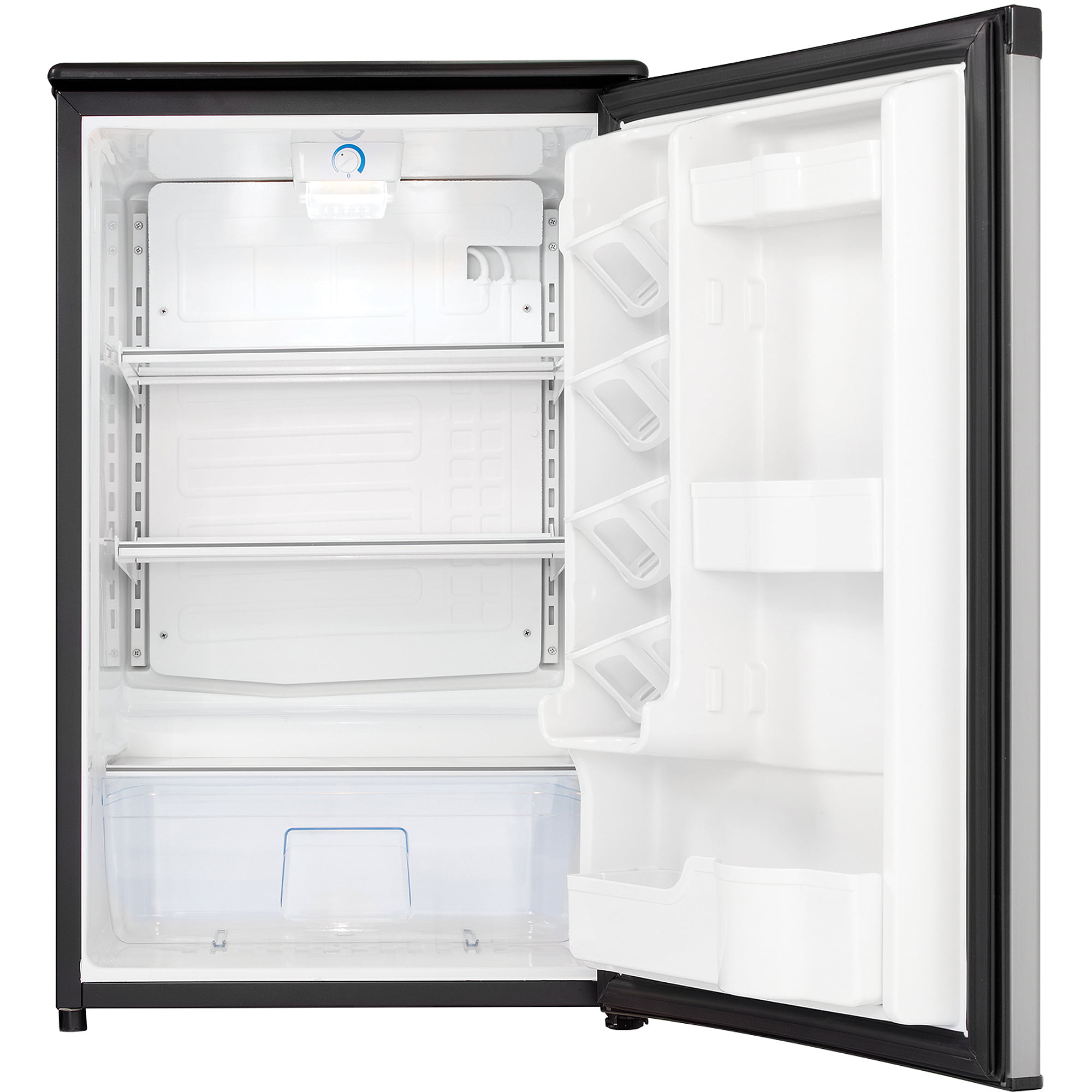 Danby Designer 4 4 Cu Ft Compact All Refrigerator Spotless Silver Walmart Com Walmart Com