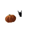 thumbnail image 6 of QSTDGVPW Halloween Pumpkin Plush Pillow and Rock Hand Gesture Statue Creative Decorative Sofa Cushion and Hand Sculpture for Bedroom Apartment Decor, 6 of 8
