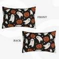 thumbnail image 2 of Halloween Pillow Covers 12 X 20 Inch Set of 2 Ghost Pumpkin Throw Pillow Covers Orange and Black Cushion Cases Farmhouse Decorative Outdoor Pillow Covers for Couch Home Sofa Living Room, 2 of 5