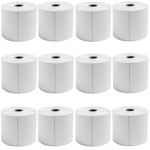 6 Rotoli Etichette Termiche 4x6 Pollici – 1500 Etichette Per Zebra 2844 Eltron ZP450