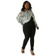 thumbnail image 3 of Ashley Stewart Women's Plus Printed Collared Shrug, Sizes 10/12-26/28, 3 of 4