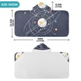 thumbnail image 4 of Yayeee Kids Hooded Towels Toddler Soft Absorbent Beach Bathing Wrap 50" x 23.5", White Planet, 4 of 5