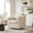 Linen-Pinstripe Light Brown, variant on UIXE Swivel Accent Chair for Living Room, Modern Upholstered Barrel Arm Chair, Comfy Club Reading Chairs for Adults, Chenille Navy