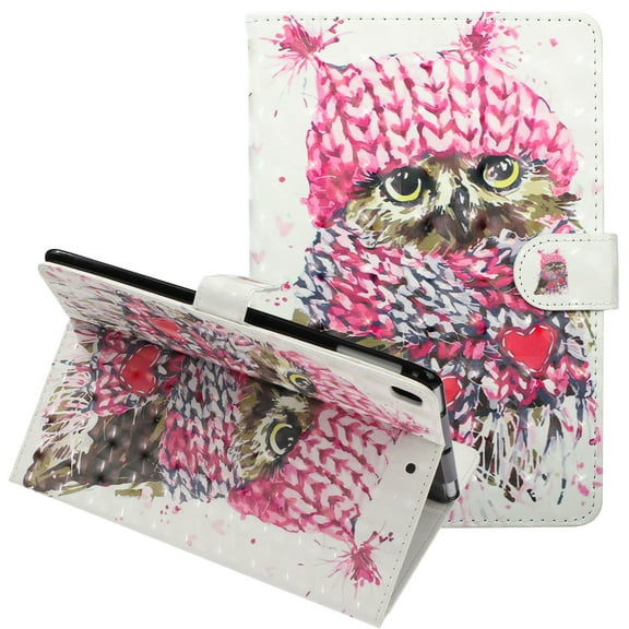 Allytech iPad 9.7 6th Gen Case 2018, iPad 9.7 5th Gen Case 2017, iPad Air 1 2 Case, Slim Folio Stand Auto Sleep Wake Smart Cover Case with Cards Holder for Apple iPad 9.7" Tablet, Cute Owl