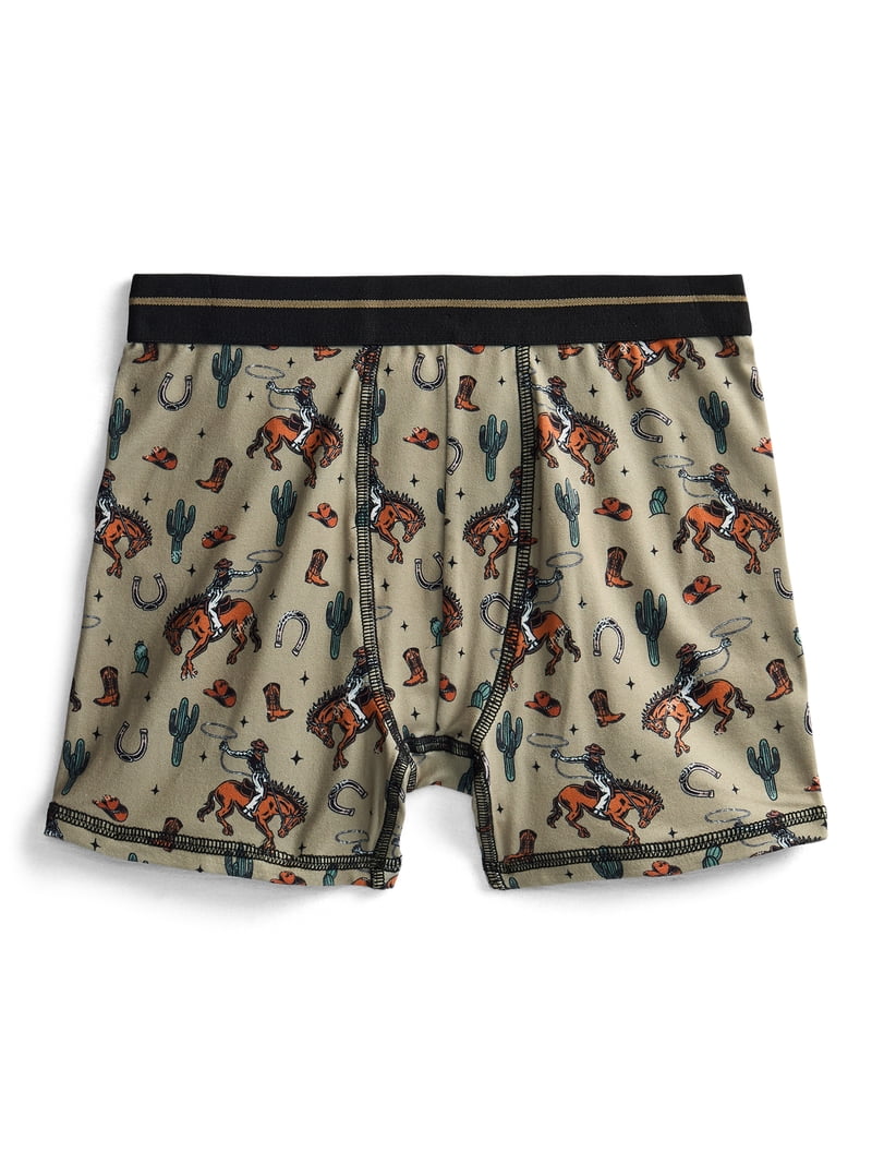 Wonder Nation Boys Boxer Brief Rodeo Underwear, 4-Pack, Sizes S-XL
