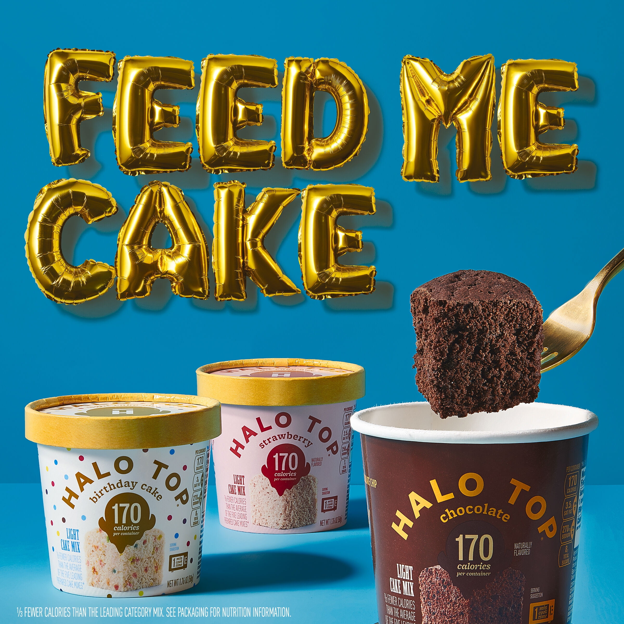 Halo Top Single Serving Birthday Cake Light Cake Mix, 1.76 oz.