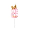 thumbnail image 1 of Franhais Birthday Candles, Numeral Candles with Bowknot/Hat, Happy Birthday Cake Topper, 1 of 8