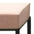 thumbnail image 2 of Rain 29 Inch Patio Ottoman Sectional Design Black Metal Pink Fabric, 2 of 5