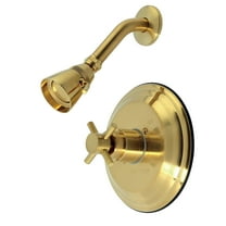 Kingston Brass KB2637DXSO Concord Single-Handle Pressure Balanced Shower Faucet, Brushed Brass