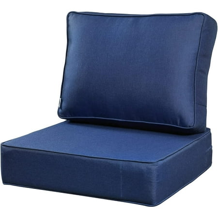 Deep Seat Outdoor Cushions,Set 24"x24"x6" ,18x24 Bench Outdoor Chair