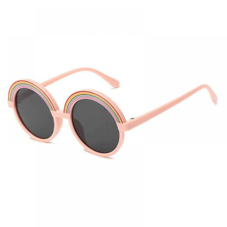 Sunglasses Trend Children s Rainbow Cute Boys And Girls round Frame Sunglasses Concave Shape Sunglasses Personality Walmart