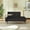 Black, variant on 54 Inch Modern Velvet Sofa Bench with 360° Rotating Side Table, 2-Seater Upholstered Entryway Ottoman with Backrest for Living Room, Bedroom, Apartment, Black