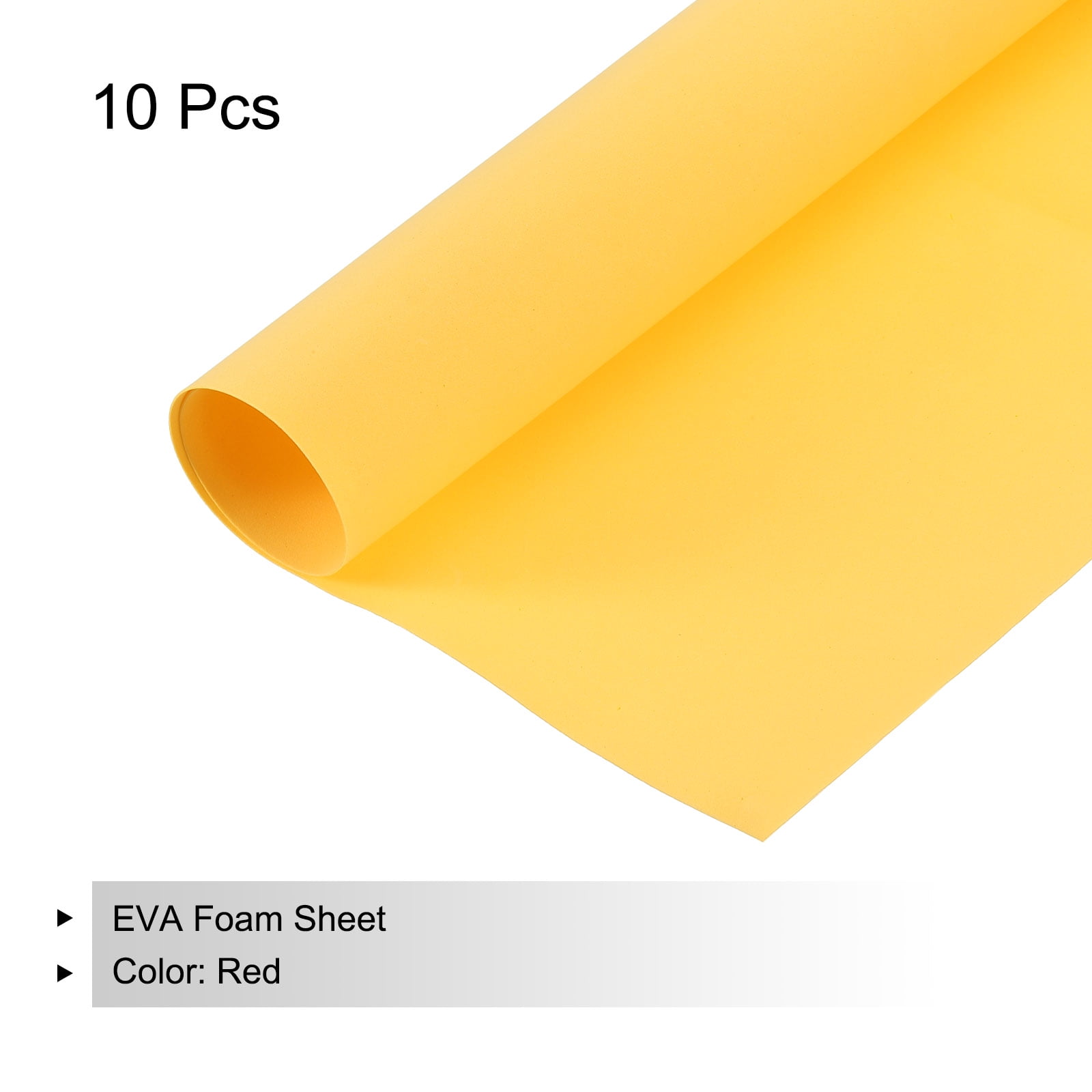 EVA Foam Sheets Gold Yellow 20 Inch x 20 Inch 1mm Thick Crafts Foam Sheets 10Pcs