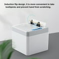 thumbnail image 2 of Distributeur de Cure-Dents Électrique Automatique Support de Cure-Dents Intelligent Boîte de Rangement 5 3 4 1, Gris Blanc, Chargement USB, 2 of 8