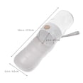 thumbnail image 2 of STRANDCHIC 1Set Portable Dog Water Bottle White Compact Foldable Design for Outdoor Activities Pet Owners 11.4*3.3*3.3In, 2 of 8
