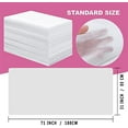 thumbnail image 2 of Disposable Massage Table-Bed Sheets - 31.5" x 71" Waterproof Bed Covers - Non-Woven Sanitary Flat Sheets Use at Home Salon & Spa Beds Medical Exam Tables Tattoo Parlors & More, 2 of 7