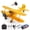 Yellow, variant on WLtoys A300 4-Ch RC Plane, Beechcraft D-17 RC Airplanes with Lights, 6G/3D Brushless RC Planes with 2 Batteries, 2.4G Remote Control RC Airplanes