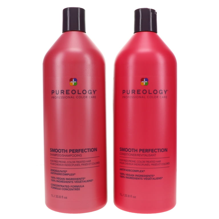 Pureology Shampoo 33.8 oz & Smooth Perfection 33.8 oz Combo Pack - Walmart.com