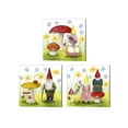 thumbnail image 1 of Great Art Now Gnome Neighbors by Grace Popp 3 Piece Canvas Art Set Each 14W x 14H, 1 of 4