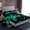Teal, variant on Castle Fairy Boys Girls Video Game Twin Sheet Sets,Abstract Geometric Gamepads Bedding