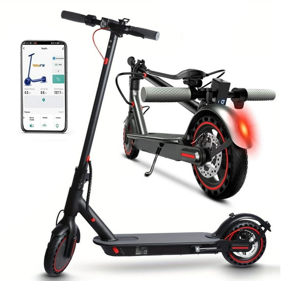 MIWEN Electric Scooter for Adults Teens,350W Escooter up to 19MPH & 19-21Miles Long-Range Foldable Scooters with Double Braking,8.5" Tires App Control