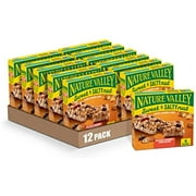Nature Valley Chewy Granola Bars, Sweet & Salty Nut, Salted Caramel Chocolate, 7.4 Oz, 6 Ct (Pack Of 12)
