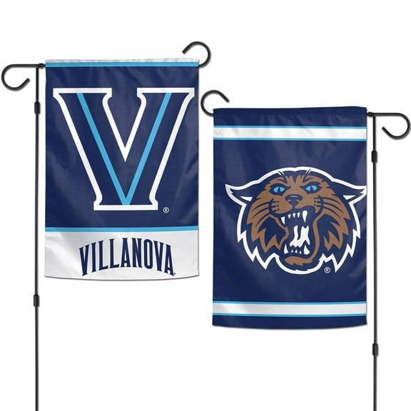 Villanova 12.5” x 18" Double Sided Yard and Garden College Banner Flag Is Printed in the USA