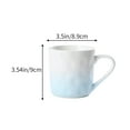thumbnail image 4 of Portable Coffee Mug Gradient Color Mug, Highly Esthetic Cream-style Ceramic Home Breakfast Cup, Coloful Pretty Coffee Mug with Handle, Modern Coffee Mug, Underglaze Color Gradient Mug, 4 of 5