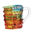thumbnail image 2 of Taza con forma de libro pintado, accesorio, artículos novedosos, colección de regalos, regalos coloridos para bibliotecarios, aficionados a los libros L, 2 of 6