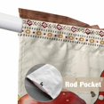 thumbnail image 4 of Red Gnomes Mushrooms Swag Valances for Windows, Kitchen Curtains 36 Inch Length 2 Panels Set, Spring Floral Watercolor Botanical Vintage Short Curtains for Small Windows Cafe Curtains 28"x36", 4 of 8