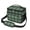 Green and White, variant on Green and Black Checkered Pattern Insulated Lunch Box for Women Men, Medium Leakproof Cooler Bag with Adjustable Strap, 10"x6.7"x8"