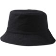 thumbnail image 4 of CoCopeaunts Summer Bucket Hats Cotton Sunscreen Double-Faced Wear Basin Hat Men Casual Solid Outdoor Fisherman Hat Black Lining, 4 of 8