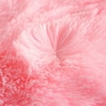 thumbnail image 2 of Uhamho Faux Fur Modern Pink Solid Print Luxury Polyester Duvet Cover Sets, Queen, 2 of 6