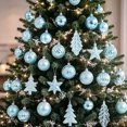 thumbnail image 3 of 40 Pcs Christmas Tree Decorations Electroplated Plastic Hanging Pendant Multiple Styles Of Christmas Ornaments Shatterproof Christmas Decoration Indoor, 3 of 6