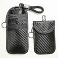thumbnail image 1 of Protection Car Key, 2 Pieces Mini Car Key Protection Keyless Go Protective Cover Radio Key Shielding Key Case Leather Key Case Key Bag Radiation Prote, 1 of 5