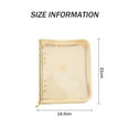 thumbnail image 4 of 2pcs A6 Zippered Loose Leaf Notebook Cover Planner Binder Photo Organizer photo organizers and storagestyle:style3;, 4 of 5