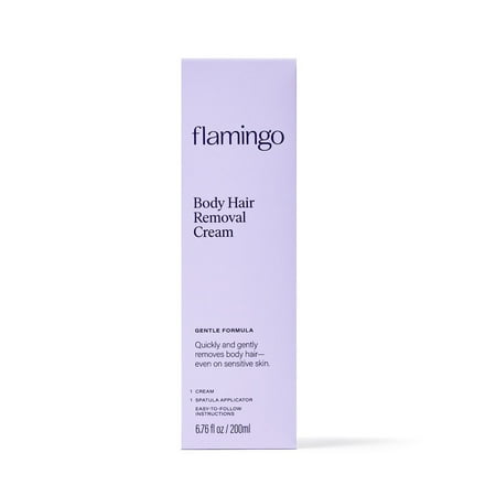 flamingo women s body hair removal cream for sensitive skin 6.76 fl oz