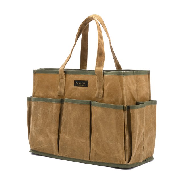 Bolsa para herramientas Kaaltisy Heavy Duty, de lona encerada, 473 ml, color caqui