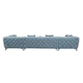 thumbnail image 3 of ACME Atronia Sectional Sofa w/7 Pillows, Dusty Blue Fabric, 3 of 6