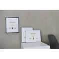 thumbnail image 5 of DEHA Design 11x14 with mat 8.5x11 Document, Certificate, Picture Frame Tribeca Soft Matt Black Aluminum Metal Frame With Shatter Resistant Acrylic Glass Horizontal And Vertical Format For Wall, 5 of 5