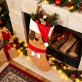 thumbnail image 6 of 2026 Christmas Home Party Decoration Christmas Stockings Cute Puppy Xmas Stocking With Santa Hat For Fireplace Tree Hanging Christmas Decorations Gifts Christmas Celebration Party Supplies, 6 of 7