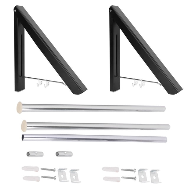 Estante para lavandería, estante de secado para perchas de ropa de aluminio con espacio para varillas de 120 cm, probado y confiable