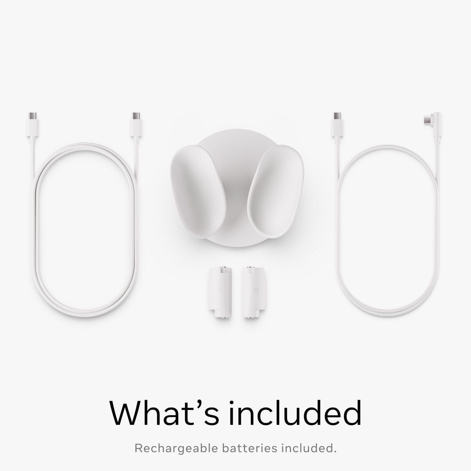 Meta Quest Compact Charging Dock — Works with Meta Quest 3/3S — Extended Headset Charging Cable — Wireless Charging for Touch Plus Controllers