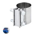thumbnail image 6 of kanaroous Lap Joint Exhaust Band Clamp, 6.3CM/2.5Inch Butt Sleeve Replacement Exhaust Pipe Joiner for Repairing Stainless Steel Universal, Exhaust Pipe Connection, 6 of 6