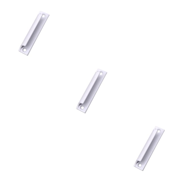 Wosthever Manija de puerta corredera de fácil instalación y amplia aplicación Manija de puerta de aleación de aluminio hecha a mano blanca Type1 NO1