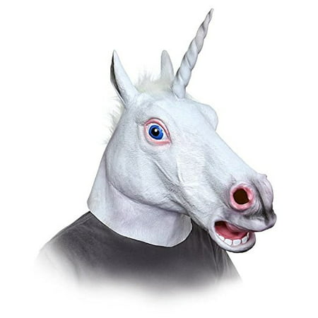 Halloween Animal Mask Unicorn Horse Head Cosplay Costume Party Latex Rubber Prop
